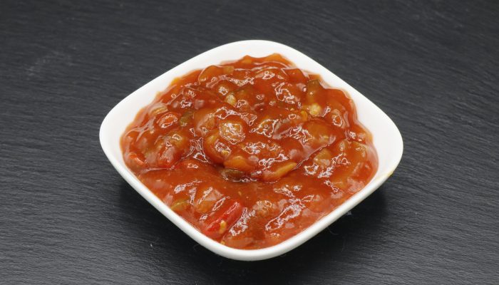 Paprikasauce vom Imbiss Fritz in Bielefeld: Würzige und aromatische Sauce, perfekt als Begleitung zu Currywurst, Schnitzel und mehr – ein Genuss für jeden Geschmack.